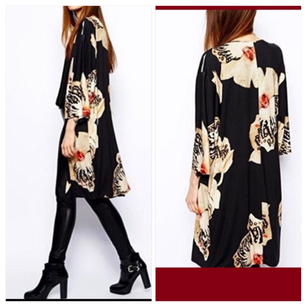 STUNNING ~Tiger Orchid Kimono/Cardigan